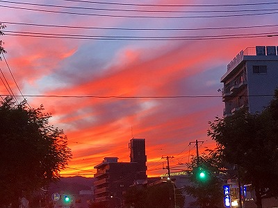 夕焼け３　朝焼け